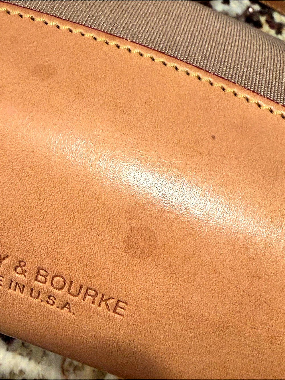 Dooney & Bourke Vintage Canvas Crossbody Bag with Leather Trim and Hang Tag - Picture 9 of 12